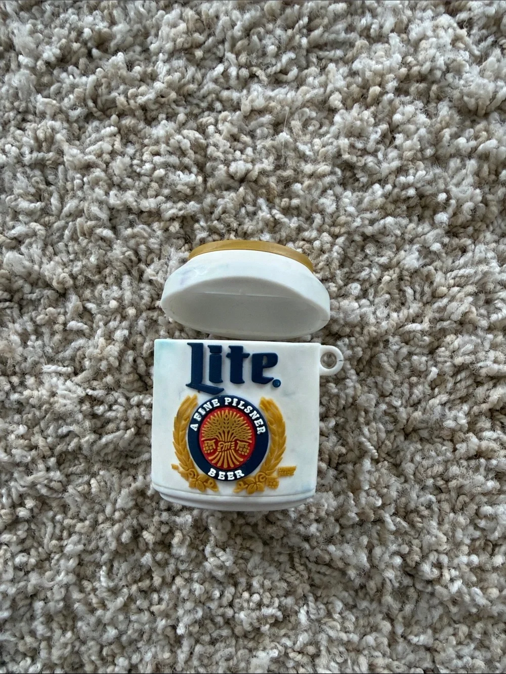 Airpods with cases - Miller Lite, PSU, black case